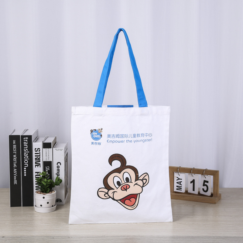 现货空白帆布袋创意纯棉帆布包印刷logo学生购物手提帆布袋批发