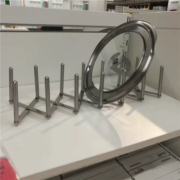 出口欧美不绣钢伸缩置物架碗碟架收纳沥水架厨房锅盖架|undefined