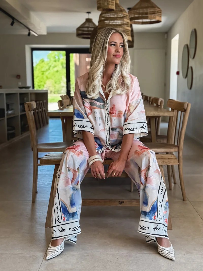 Women's Clothing Casual Fashion Temperament Loose Shirt Short Sleeved Suit_ecoleips.com