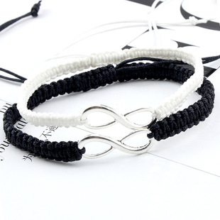 Hot cross-border 8-word lucky bracelet hand-woven bracelet couple girlfriends gift jewelry bracelet ladies