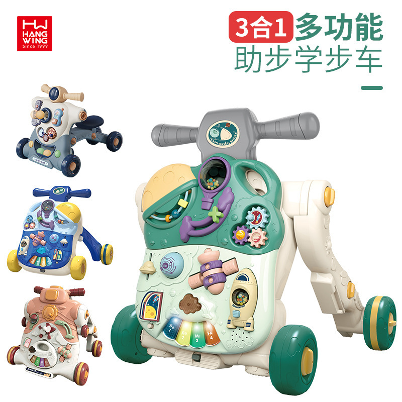 Baby Multifunctional Walker Toy Baby N-In-1 Walking Stroller Variable Learning Table Slide Toy