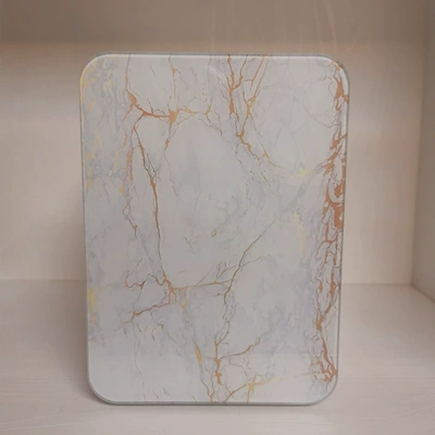Cross-Border European and American 4L 220V/110V: Soyuducular - marble-tempered-glass-panel-4l-us-gauge