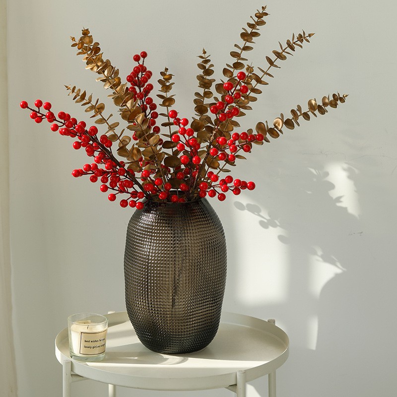 Textura europea simple vasos de vidrio hidropónicos transfronterizos decoración de entrada decorativa de lujo ligero para el hogar de alto nivel arrancador de flores