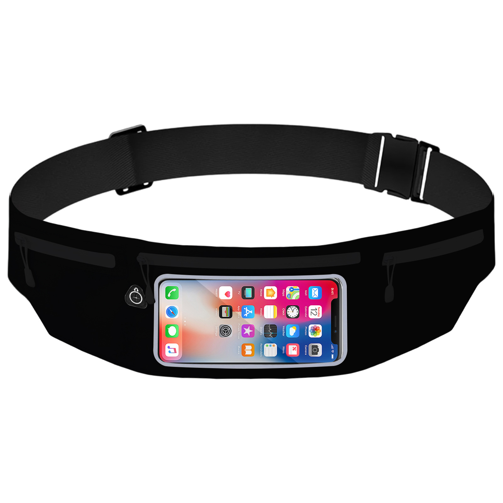 European, british and chinese patented touch screen model-black three pockets