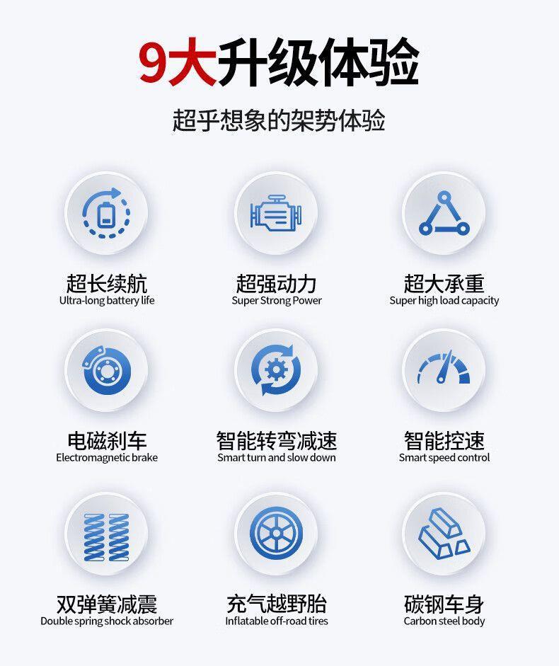 Foldable High-End Four-Wheel Electric Scooter for the Elderly, Dual-Seat Electric Vehicle for Disabled People, Elderly Mobility Aid Vehicle