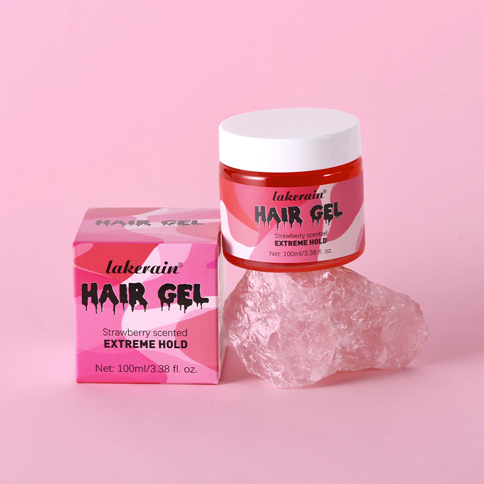 Lakerain Transparent Gel Hair Gel 100ml, a hair gel for styling curly hair, creating fluffy bubbles and elastic hair undefined
