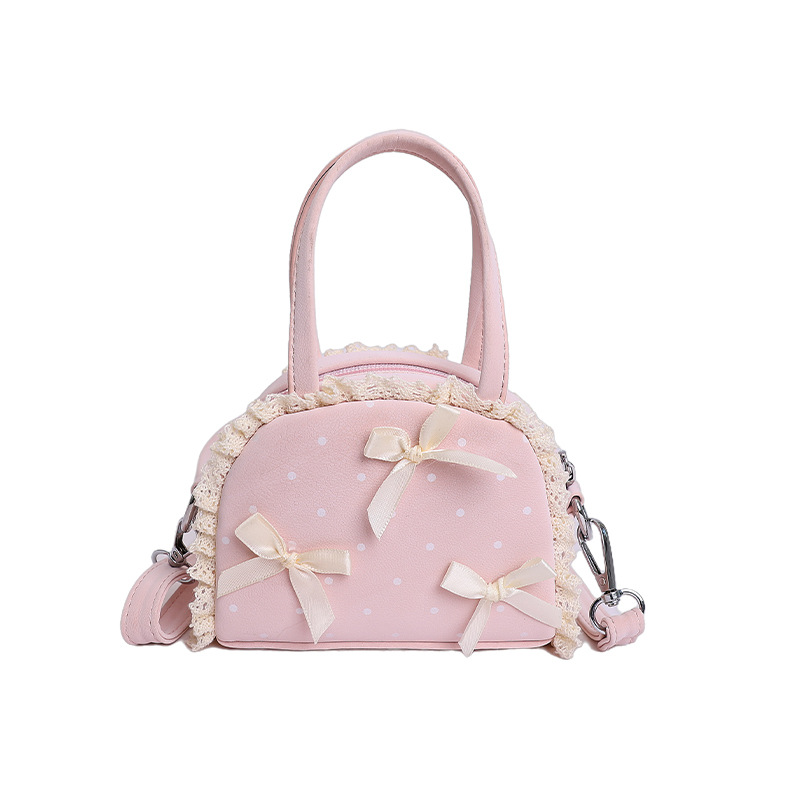 2026 nuevo bolso Macaron mini bolso de lápiz labial diario lindo arco de hombro bolso de concha mochila