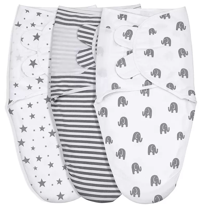 比多乐婴儿防惊跳睡袋双面纯棉防踢被襁褓巾包巾宝宝四季夏睡袋