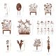 Europe and the United States new garden butterfly floor creative art metal courtyard decoration outdoor fairy floor crafts