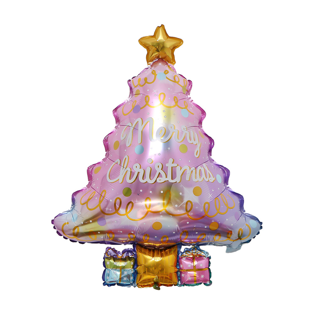 粉色礼盒圣诞树