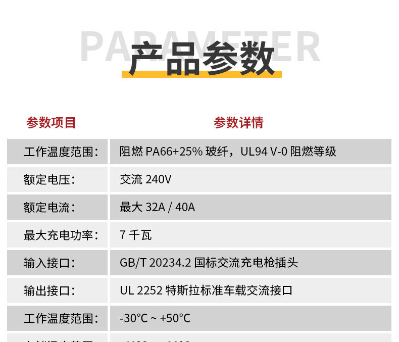 New energy vehicle charging station adapter series, national standard adapter, direct current adapter connector