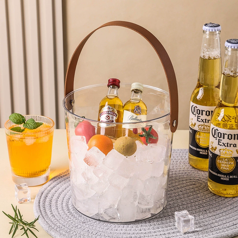 Прозрачный портативный карманный фляж, пластиковые ледяные кубики для домашнего использования, для караоке-баров