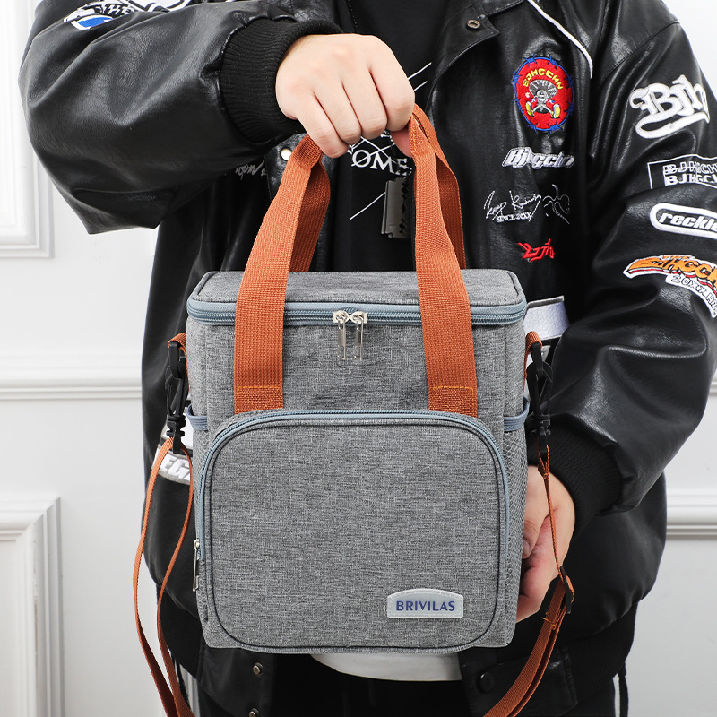 bolsa de hielo portátil de gran capacidad bolsa de hielo de comercio exterior transfronterizo bolsa de picnic al aire libre bolsa de aluminio grueso bolsa de bento impermeable