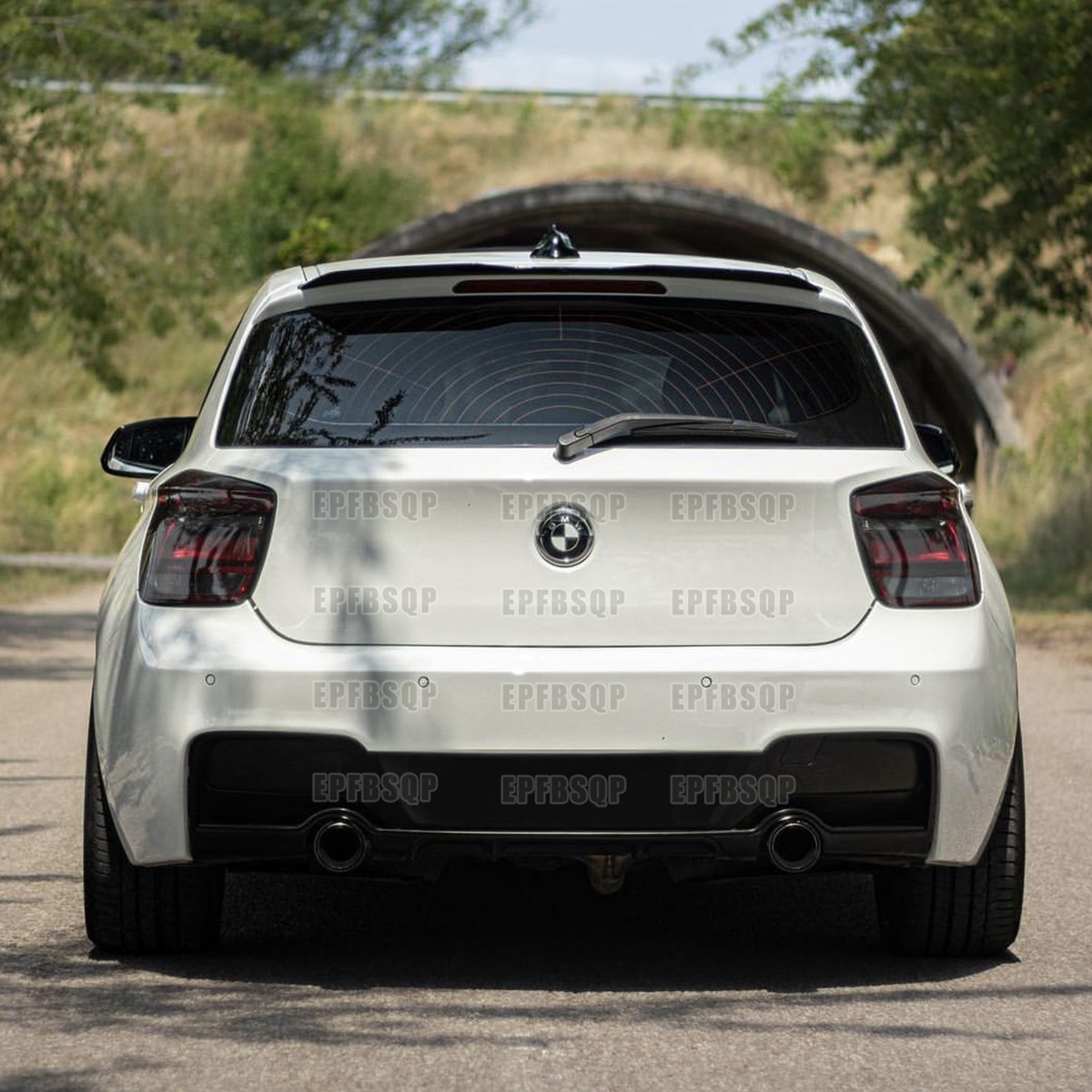 Suitable for 08-20 Hatchback Bmw 1 Series Rear Wing F20 E87 Imported 1 Series Carbon Fiber Pattern Top Wing Without Drilling