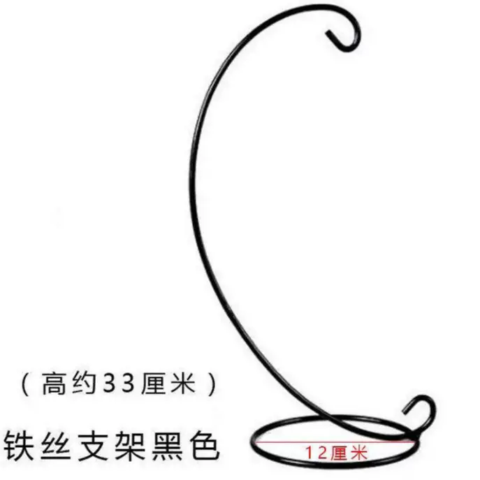 微景观玻璃圆球支架铁艺吊瓶支架创意支架芭比娃娃吊篮批发盆景