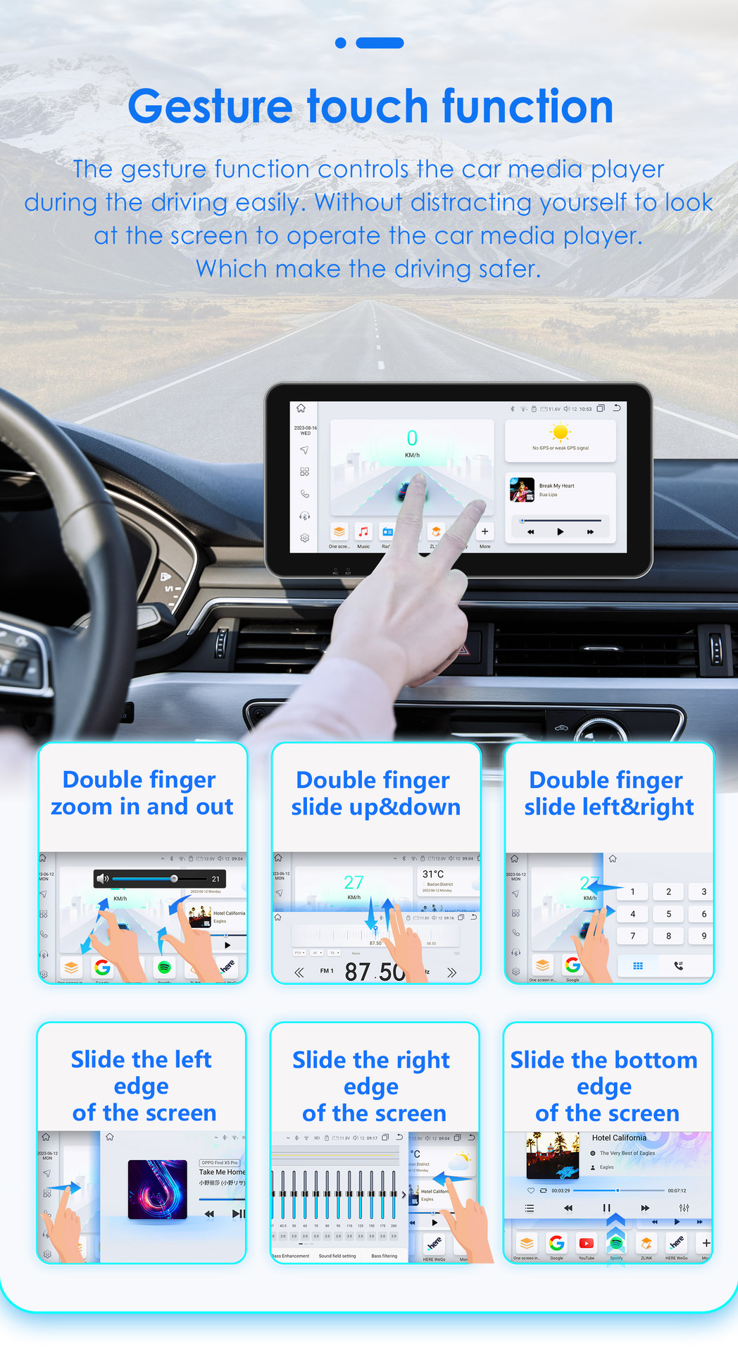 The cross-border model is suitable for 06-21 Toyota FJ Cruiser car MP5 Bluetooth navigation GPS all-in-one