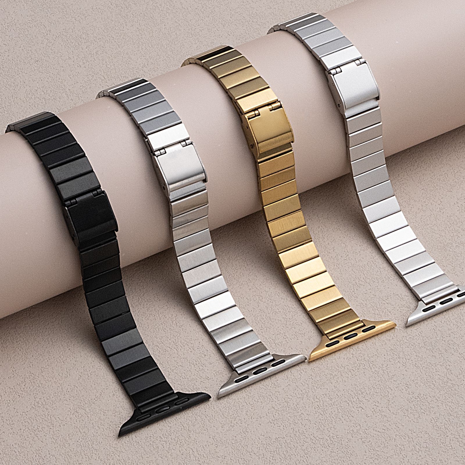 Suitable for Apple Iwatch Strap One Bead Slub Band Women's Small Man Waist applewatch Stainless Steel Strap