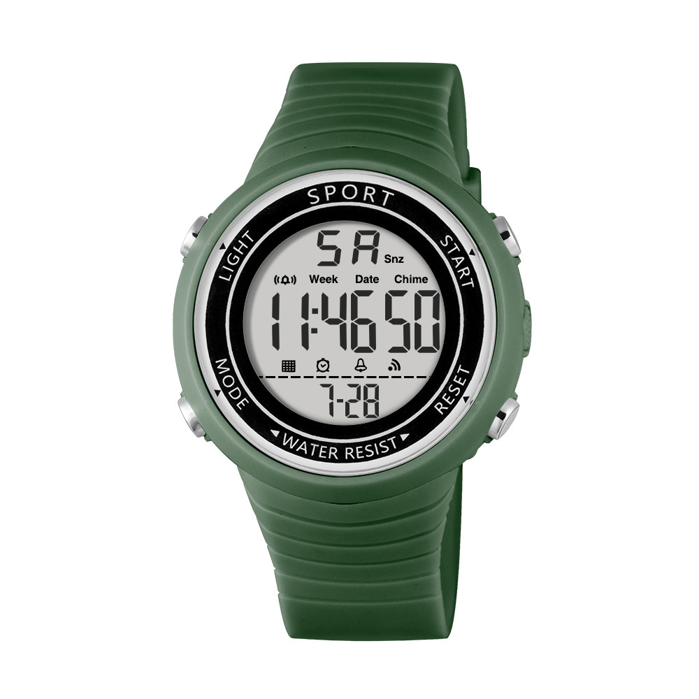Nueva tendencia juvenil estudiantes reloj electrónico deportivo multifuncional alarma de luz nocturna relojes electrónicos al por mayor