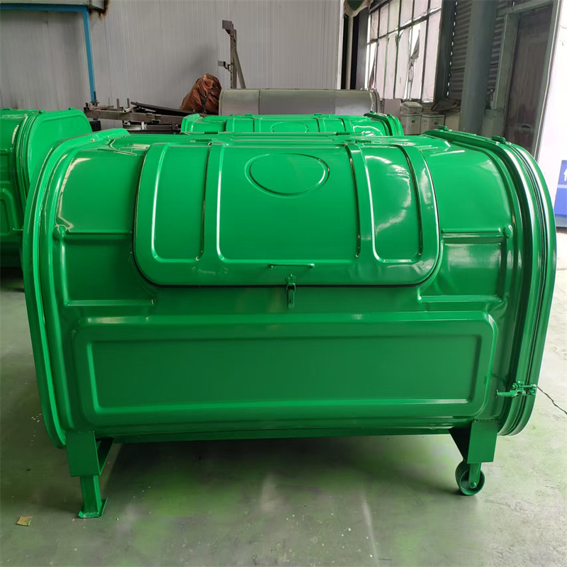 程力3立方勾臂式垃圾桶 源头厂家可按需定制 大型6方户外垃圾桶