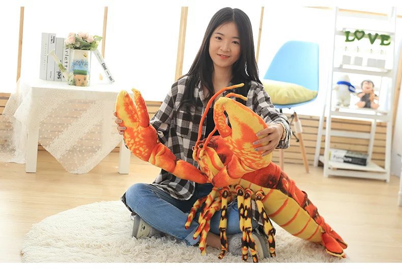 Lobster Plush Toy Doll Soft Pillow gift 110CM Big Giant Large Stuffed Animal *