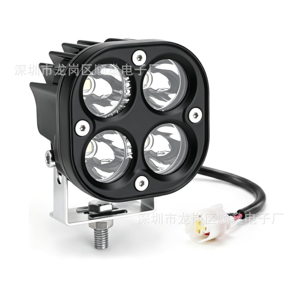 Cross-border in-stock 4inch Spotlight for mountain electric bikes, suitable for Yozma in 10 off-road vehicles, super bright work light