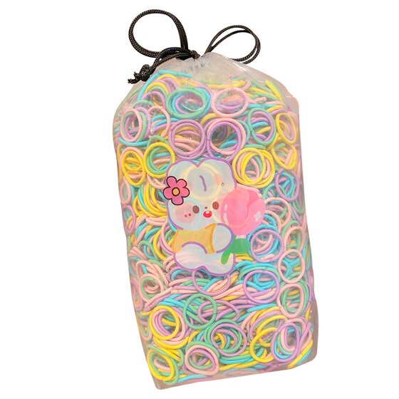 600 children's good elasticity does not hurt the hair rubber band baby hair thumb hair band little girl hair rope hair rope