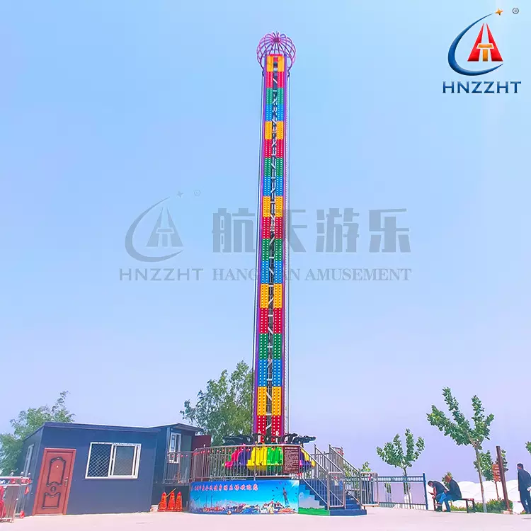 旋转弹跳塔游乐设备 成人陆地跳楼机 旋转升降塔 户外游乐场设施