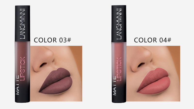 Langmanni Non-stick Cup matte Lip Gloss Set Liquid lipstick undefined