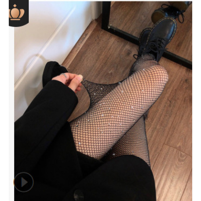 블랙 다이아몬드 피쉬넷 스타킹