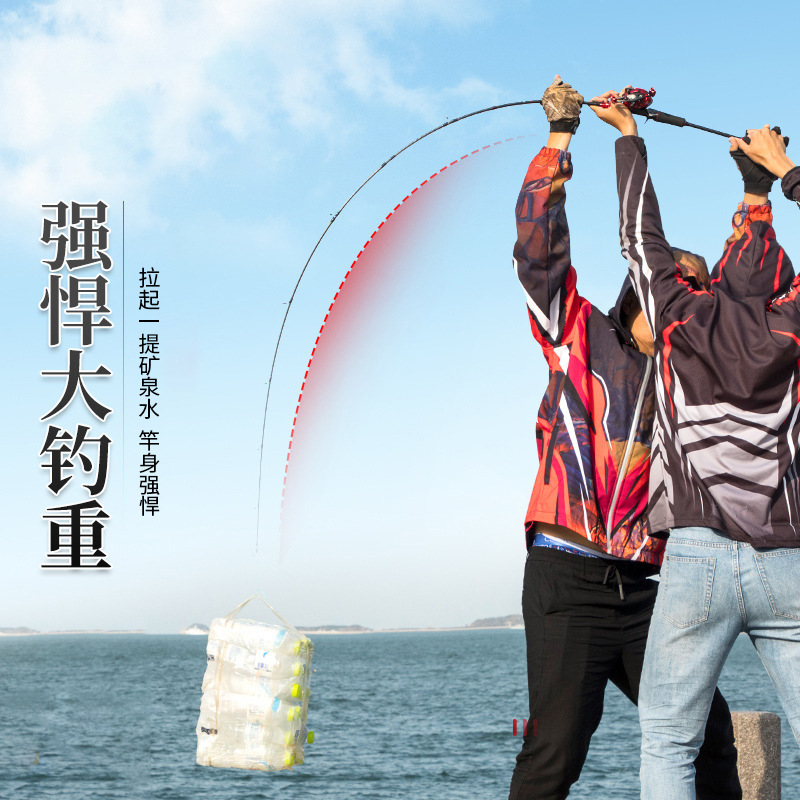 Luya Rod Carbon Straight Handle Gun Handle m Mh Luya Rod Fishing Rod Luya Rod Set Water Drop Wheel Spinning Wheel