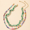 Fashionable accessory, necklace from pearl, chain, set, European style, suitable for import