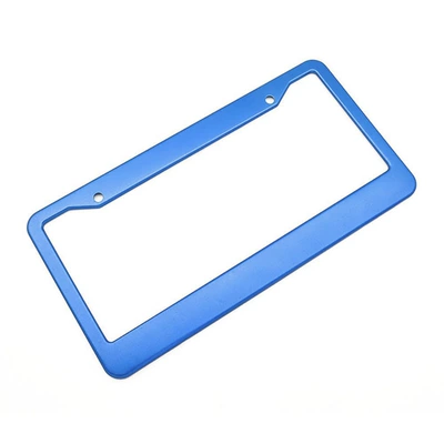 License plate holder/license plate holder Car License Plate Frame Cross-Border License - aluminum-alloy-blue