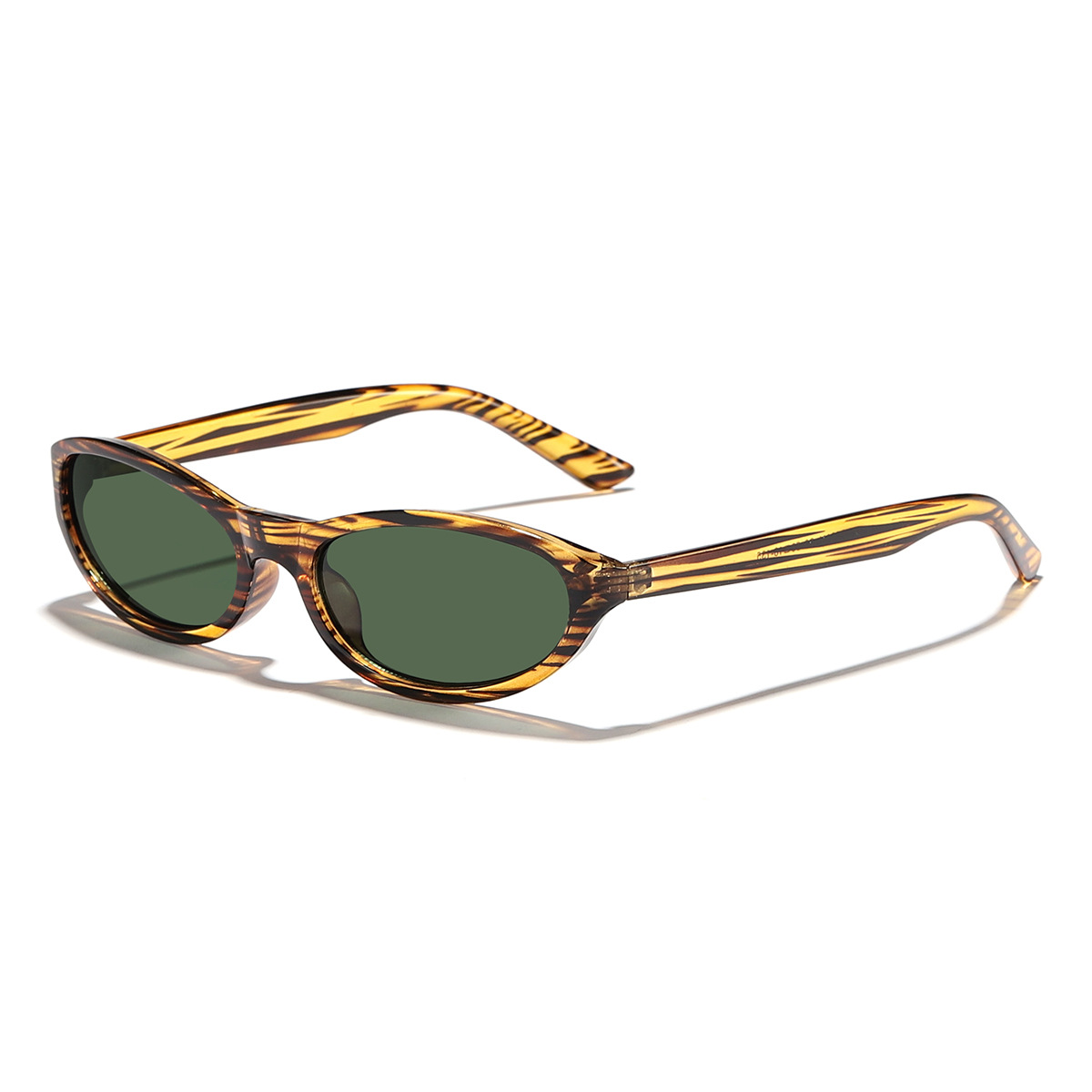 Frame verde a rayas de té