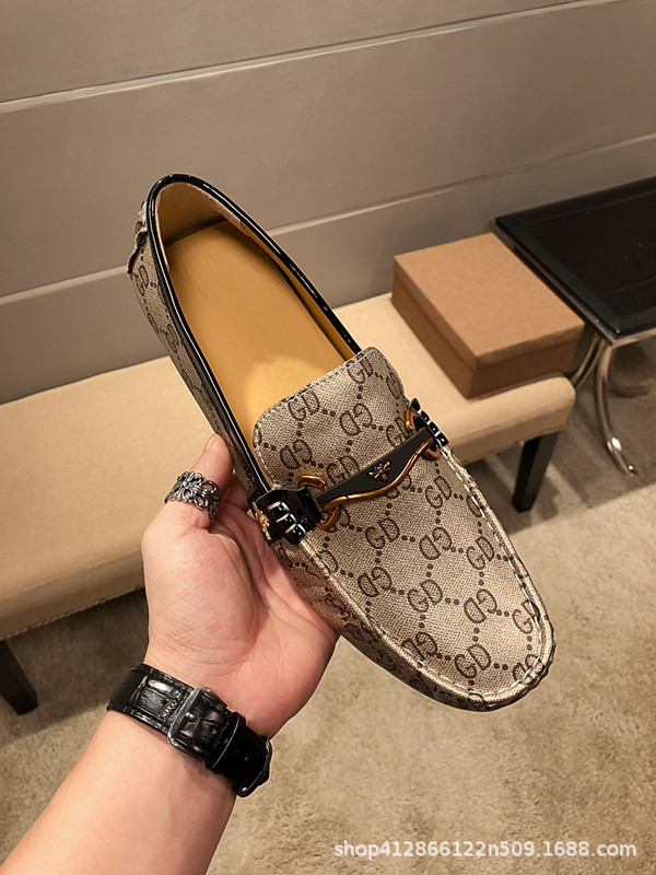 2025 estación europea nuevo Bean zapatos de hombre primavera-verano moda hombre zapatos de zapato transfronterizos zapatos casuales zapatos de conducción de un pie