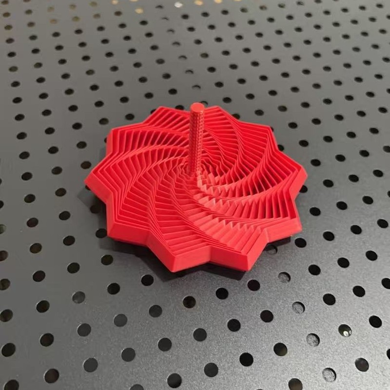 3d打印带手柄的十角边指尖解压玩具萝卜塔螺旋烦躁之十角星摆件|undefined