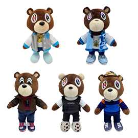 跨境新品 Kanye teddy bear侃爷泰迪熊毛绒公仔 玩具 玩偶