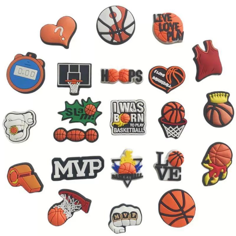 Трансграничный спот NBA серии пещерная обувь аксессуары diy аксессуары садовая обувь пряжка декоративная баскетбольная обувь цветочные аксессуары оптом