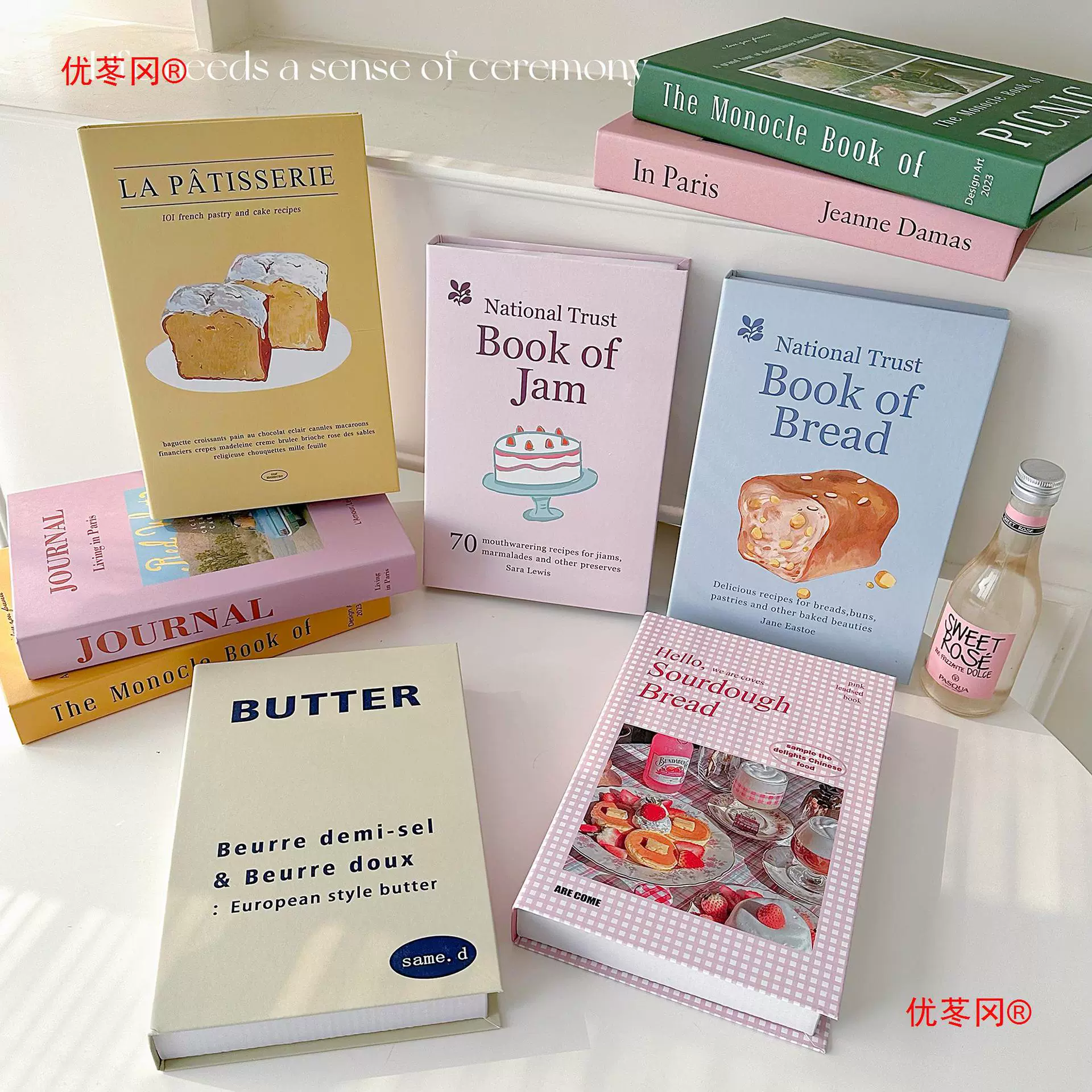 Ин Korean ситуативные поддельные книжные реквизиты книга журнал фото реквизит для дома милые кремовые украшения