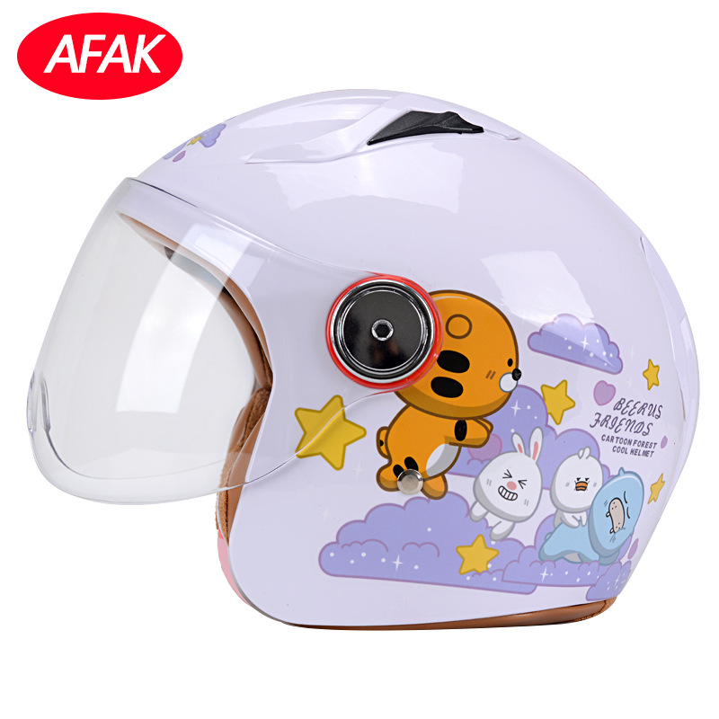 Nuevo estándar nacional certificado casco para niños casco de verano lindo casco de dibujos animados para hombres y mujeres casco de motocicleta eléctrica fabricante