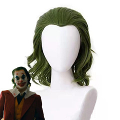 欧米映画ジョーカー JOKER フレークコスウィッグ グリーンカーリーヘア ハロウィンコスチュームウィッグ