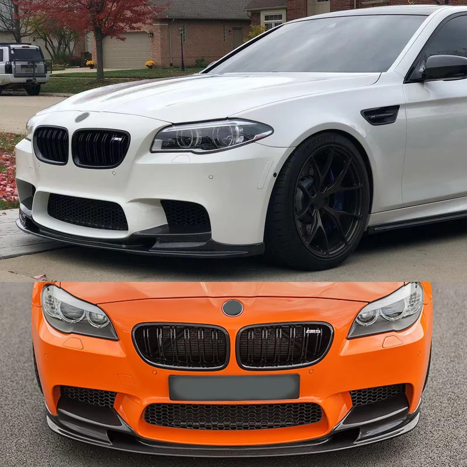 Suitable for Bmw 5 Series F10 Bumper Front Spoiler 2011-2017