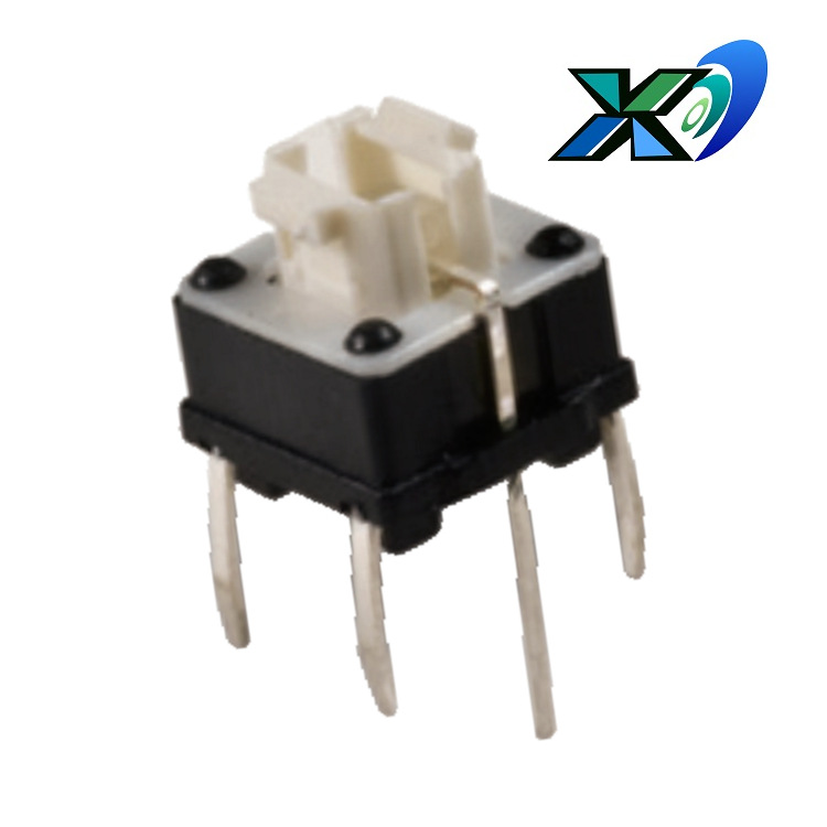 立式LED轻触开关 小型带灯轻触开关插件  白色LED按键开关照明