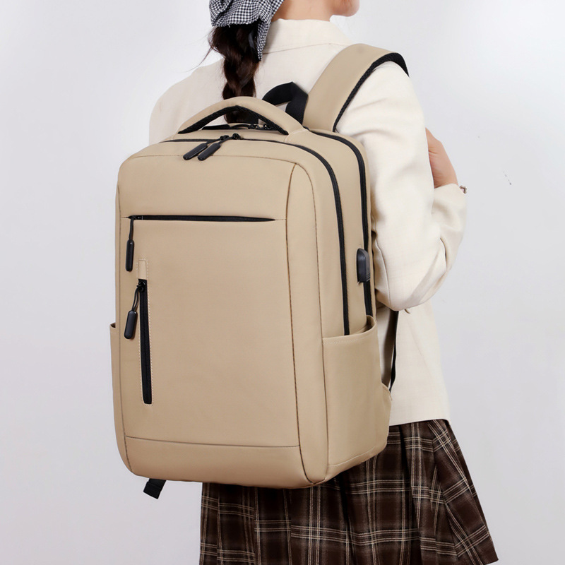 Viaje de negocios simple mochila manga tirón mochila portátil de viaje multifuncional para hombres y mujeres bolsa de computadora portátil de viaje