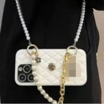 Simple y elegante patrón de rombos para iphone16ProMax perla diagonal 14 Apple 15 funda para teléfono móvil 13 mujer 16