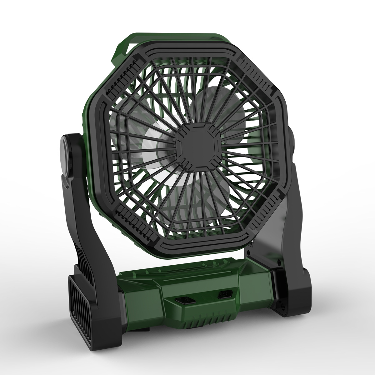 Transfronterizos para 2025 ventilador de pantalla recargable ventilador de camping ventilador portátil ventilador al aire libre