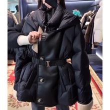 感连帽棉服外套女今年冬季新款加厚保暖收腰上衣气质女装棉衣