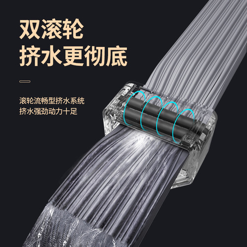 Sponge collodion mop, flat head, absorbent mop, new household one-mop, hand-wash-free, water-squeezing mop for bathroom
