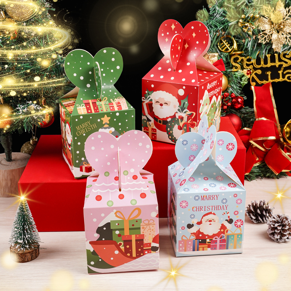 Navidad Apple caja de regalo regalo regalo de Nochebuena caja de mano nueva explosión venta al por mayor