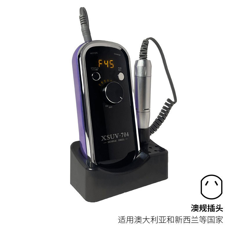 Polizador de uñas portátil transfronterizo 45000RPM Polizador de pulido multifuncional de almacenamiento de energía especial para la tienda de uñas