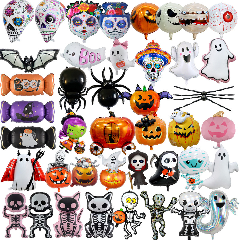 2026 New Model Standing Pumpkin Witch Base Balloon Skeleton Bat Halloween Party Decoration Aluminum Foil Balloon 2026 New Model Standing Pumpkin Witch Base Balloon Skeleton Bat Halloween Party Decoration Aluminum Foil Balloon